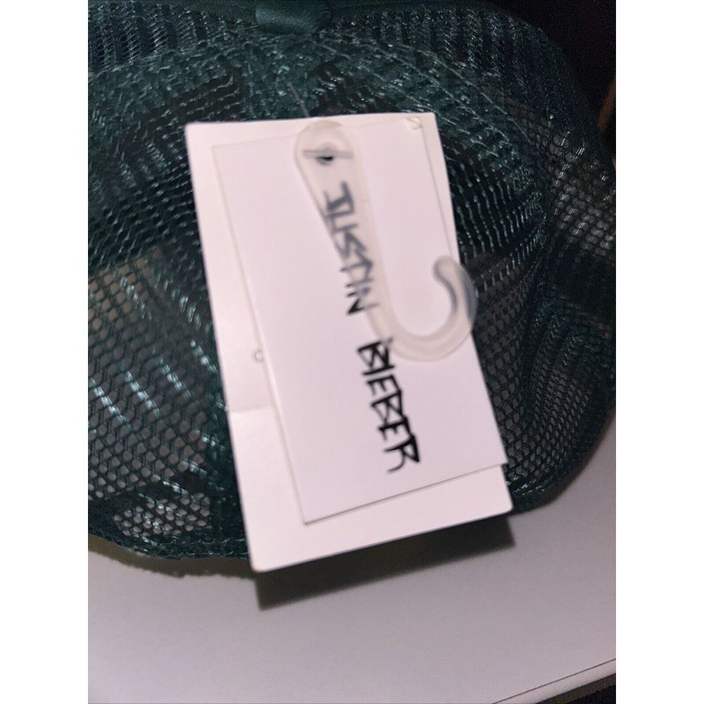 Justin Bieber Trucker Hat Cap Justice Tour Emerald Green Brand New Free Shipping - Picture 4 of 5
